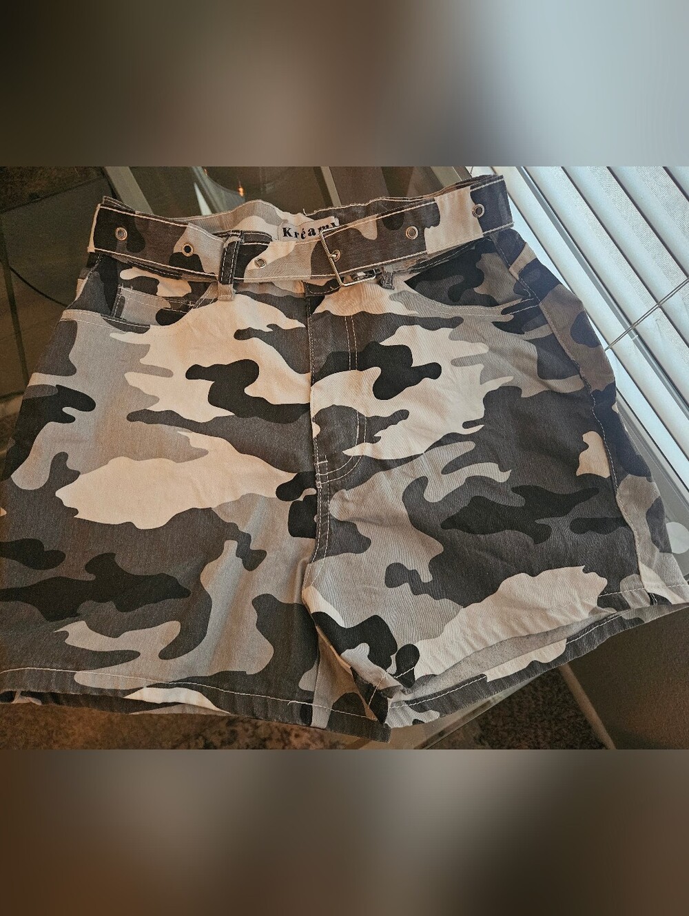 Kreamy Inspired by Function and Utility Camo Shorts Size XL
